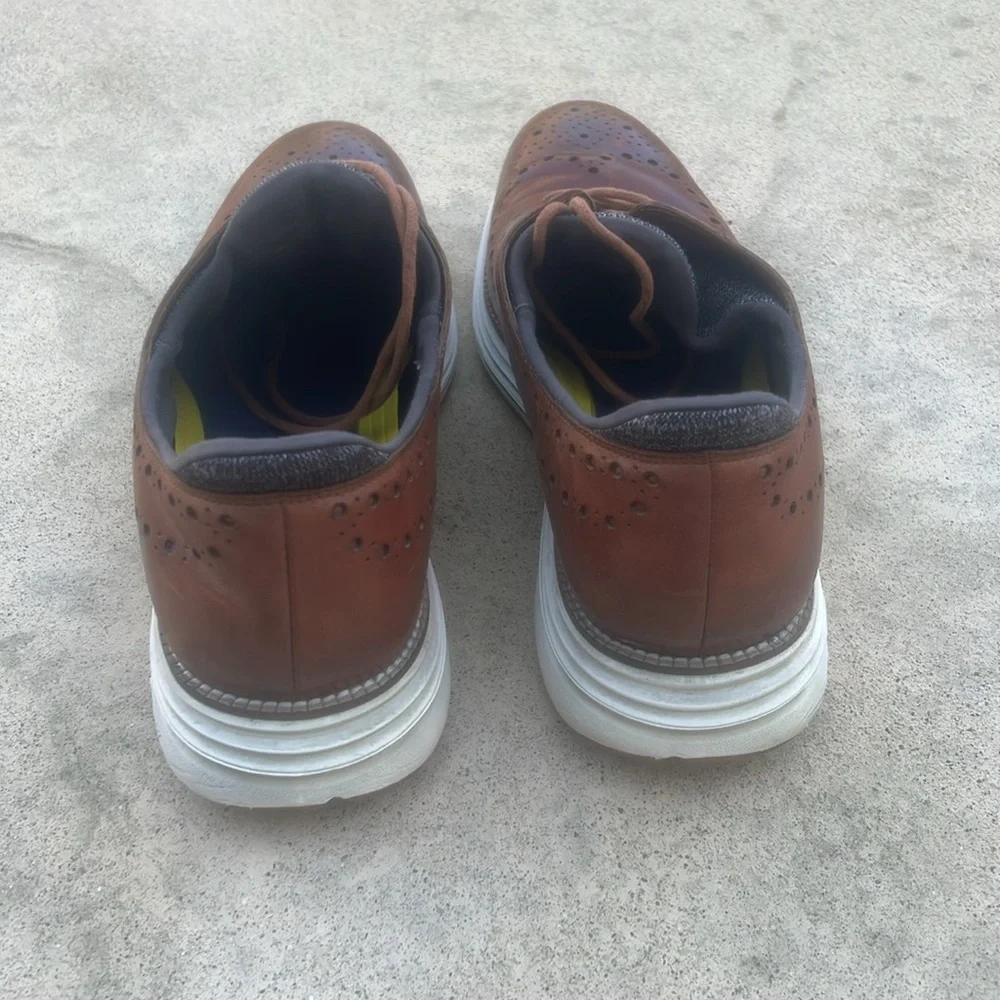Cole Haan Original Grand Ultra Wingtip Oxford Tan Leather Men's Shoe Size 11.5